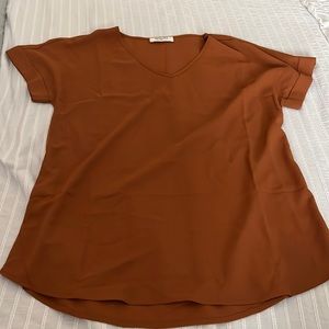 Orange blouse
